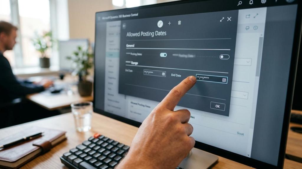 årsafslutning business central